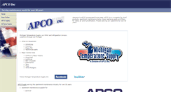 Desktop Screenshot of apcoinc.com